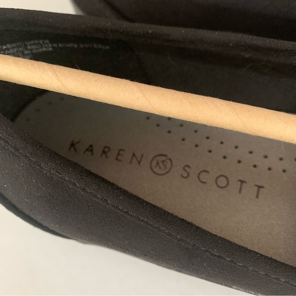 Karen Scott Womens Jodi Slip-On Flats Loafers BLACK US 8.5 M NEW - Picture 2 of 10